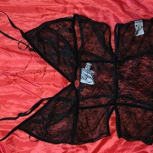 POLLY lingerie one piece  size US 2 color black.